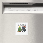 F-caw-f Christmas Raven Crow Xmas Tree Meme Magnet (In Situ (Geschirrspüler))