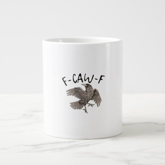 F-Caw-F Classic Aesthetic Casual Jumbo-Tasse (Vorderseite)