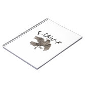 F-Caw-F Classic Aesthetic Casual Notizblock (Linke Seite)