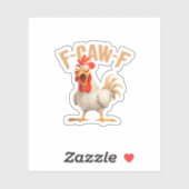 F-Caw-F Classic Aesthetic Style Aufkleber (Blatt)