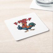 F-Caw-F Classic Cool Unique Rechteckiger Pappuntersetzer (angewinkelt)