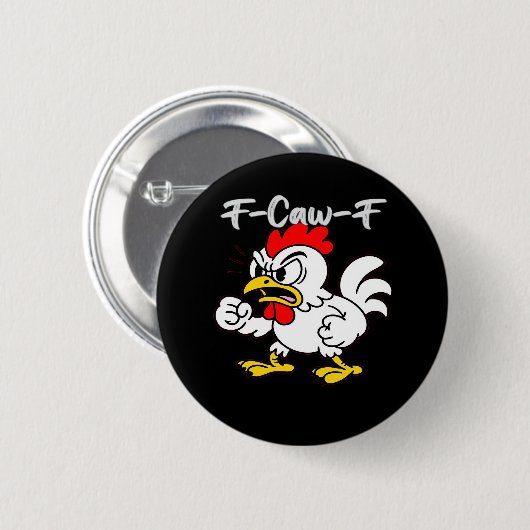 F-Caw-F Classic Creative Casual Button (Vorne & Hinten)
