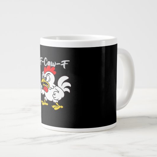 F-Caw-F Classic Creative Casual Jumbo-Tasse (Vorderseite Rechts)