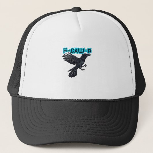 F-Caw-F Classic Creative Casual Truckerkappe (Vorderseite)