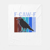 F-Caw-F Classic Creative Graphic Fleecedecke (Vorderseite)