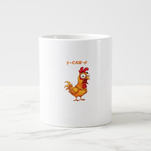 F-Caw-F Classic Funny Quote Jumbo-Tasse (Vorderseite)