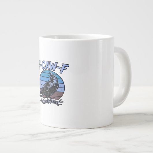 F-Caw-F Classic Funny Retro Jumbo-Tasse (Vorderseite Rechts)
