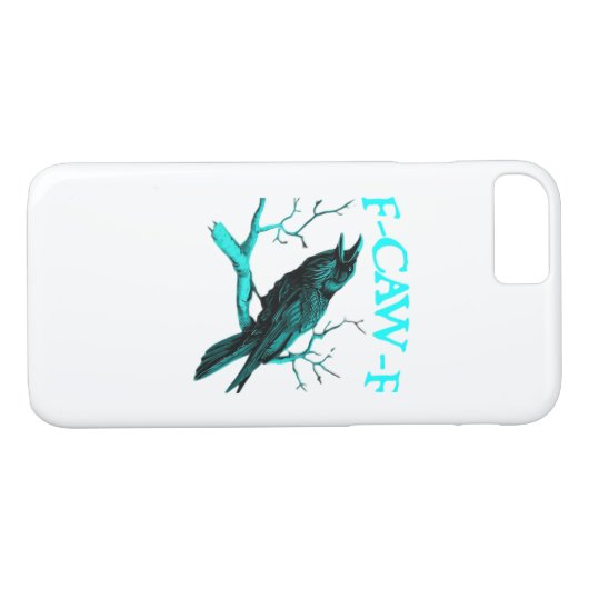 F-Caw-F Classic Funny Trendy Case-Mate iPhone Hülle (Rückseite (Horizontal))