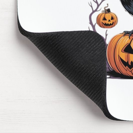 F-Caw-F Classic Halloween Raven Pumpkin Tee - Spoo Mousepad (Ecke)