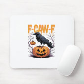 F-Caw-F Classic Halloween Raven Pumpkin Tee - Spoo Mousepad (Mit Mouse)