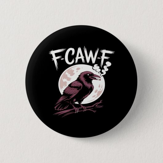 F-Caw-F Classic Minimal Clean Button (Vorderseite)