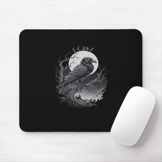 F-Caw-F Classic Minimal Clean Mousepad (Mit Mouse)