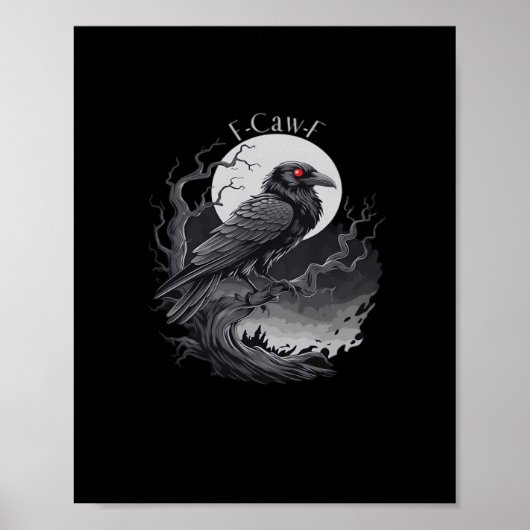 F-Caw-F Classic Minimal Clean Poster (Vorne)