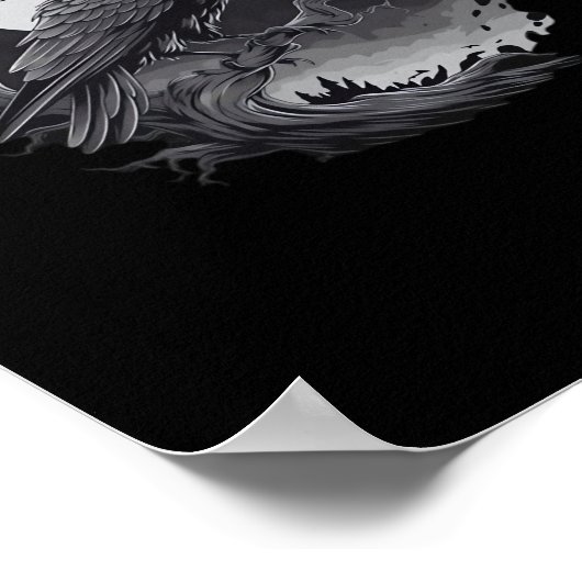 F-Caw-F Classic Minimal Clean Poster (Ecke)