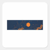 F-Caw-F Classic Minimal Clean Quadratischer Aufkleber (Vorderseite)