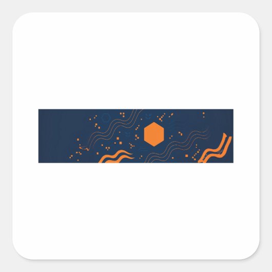 F-Caw-F Classic Minimal Clean Quadratischer Aufkleber (Vorderseite)