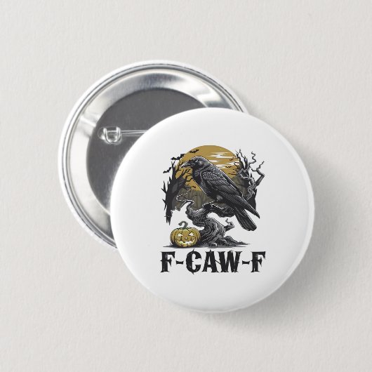 F-Caw-F Classic Minimal Design Button (Vorne & Hinten)