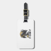 F-Caw-F Classic Minimal Design Gepäckanhänger (Vorderseite vertikal)