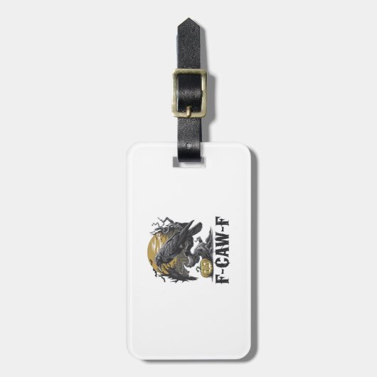 F-Caw-F Classic Minimal Design Gepäckanhänger (Vorderseite vertikal)