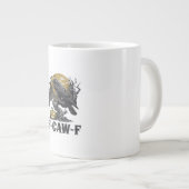 F-Caw-F Classic Minimal Design Jumbo-Tasse (Vorderseite Rechts)