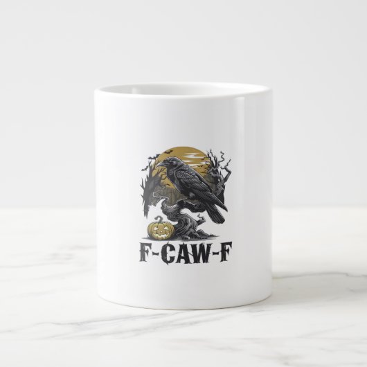 F-Caw-F Classic Minimal Design Jumbo-Tasse (Vorderseite)