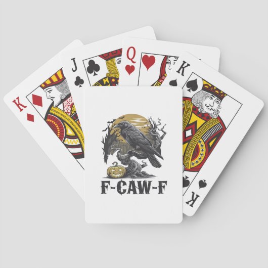 F-Caw-F Classic Minimal Design Spielkarten (Rückseite)