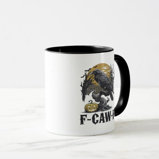 F-Caw-F Classic Minimal Design Tasse (VorderseiteRechts)