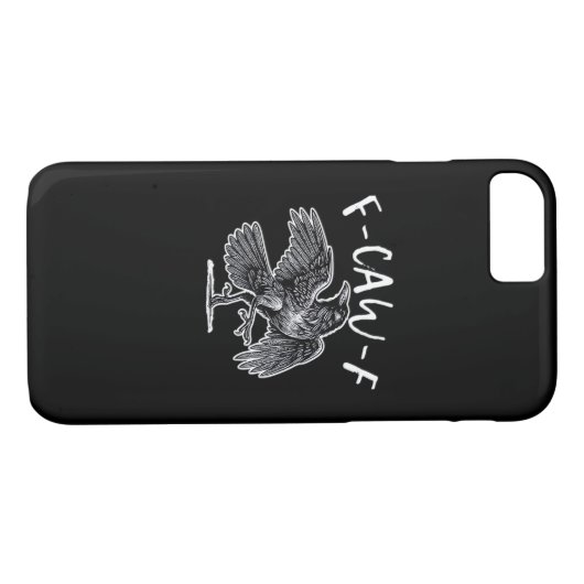 F-Caw-F Classic Retro Case-Mate iPhone Hülle (Rückseite (Horizontal))