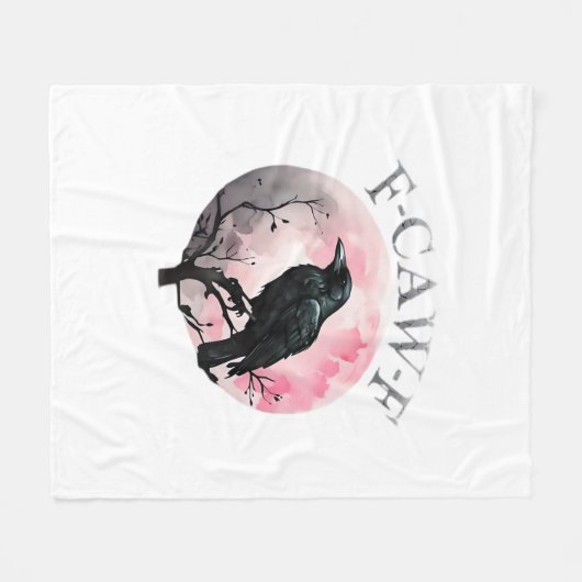 F-Caw-F Classic Retro Cool Fleecedecke (Vorderseite (Horizontal))