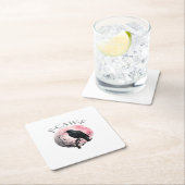 F-Caw-F Classic Retro Cool Rechteckiger Pappuntersetzer (Vor Ort)