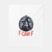 F-Caw-F Classic Retro Graphic Fleecedecke (Vorderseite)