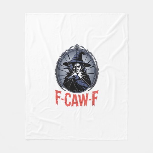 F-Caw-F Classic Retro Graphic Fleecedecke (Vorderseite)