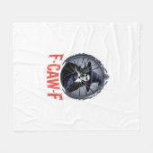 F-Caw-F Classic Retro Graphic Fleecedecke (Vorderseite (Horizontal))