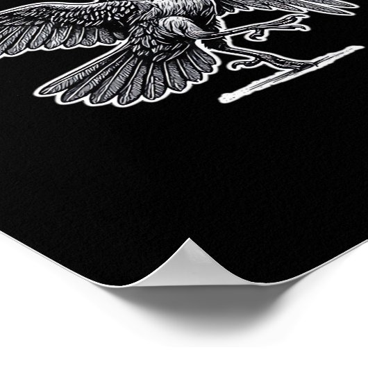 F-Caw-F Classic Retro Poster (Ecke)