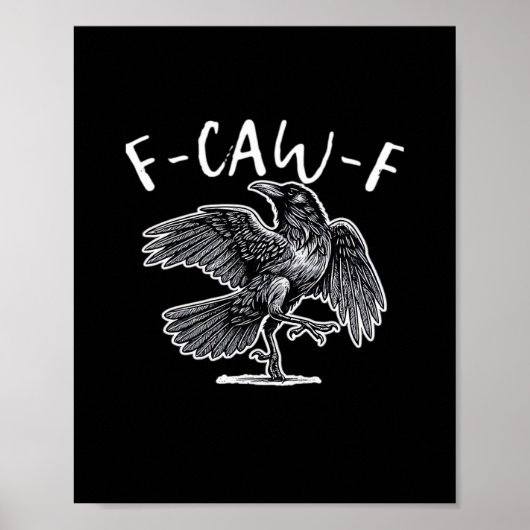 F-Caw-F Classic Retro Poster (Vorne)