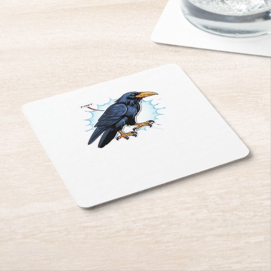 F-Caw-F Classic Simple Clean Rechteckiger Pappuntersetzer (angewinkelt)