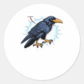 F-Caw-F Classic Simple Clean Runder Aufkleber (Vorderseite)