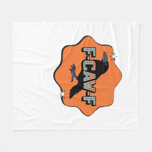 F-Caw-F Classic Trendy Casual Fleecedecke (Vorderseite (Horizontal))