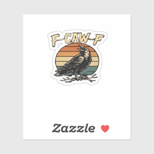 F-Caw-F Classic Vintage Art Aufkleber (Blatt)