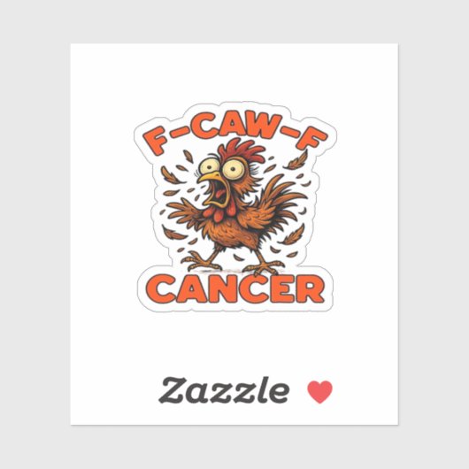 F-Caw-F Classic Vintage Cool Aufkleber (Blatt)