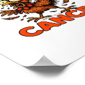 F-Caw-F Classic Vintage Cool Poster (Ecke)