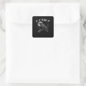 F-Caw-F Cool Einzigartig Quadratischer Aufkleber (Tasche)