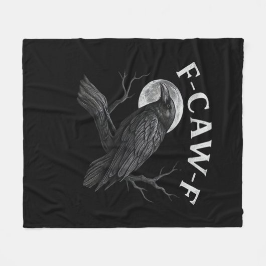 F-Caw-F Cool Unique Fleecedecke (Vorderseite (Horizontal))