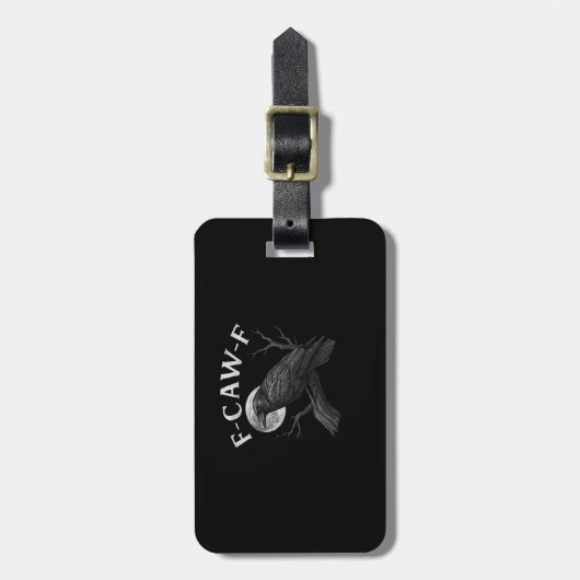F-Caw-F Cool Unique Gepäckanhänger (Vorderseite vertikal)