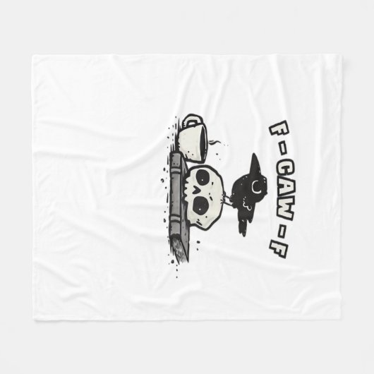 F Caw F Cool Unique Look Fleecedecke (Vorderseite (Horizontal))