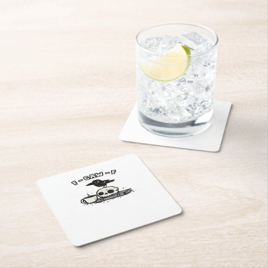 F Caw F Cool Unique Look Rechteckiger Pappuntersetzer (Vor Ort)