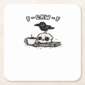 F Caw F Cool Unique Look Rechteckiger Pappuntersetzer (Vorderseite)