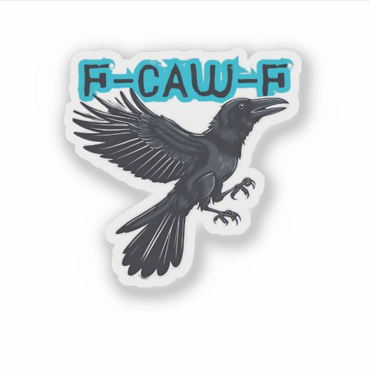 F Caw F Creative Casual Style Aufkleber (Vorderseite)