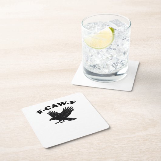 F-Caw-F Creative Style Rechteckiger Pappuntersetzer (Vor Ort)