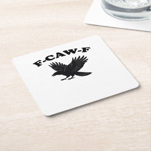 F-Caw-F Creative Style Rechteckiger Pappuntersetzer (angewinkelt)